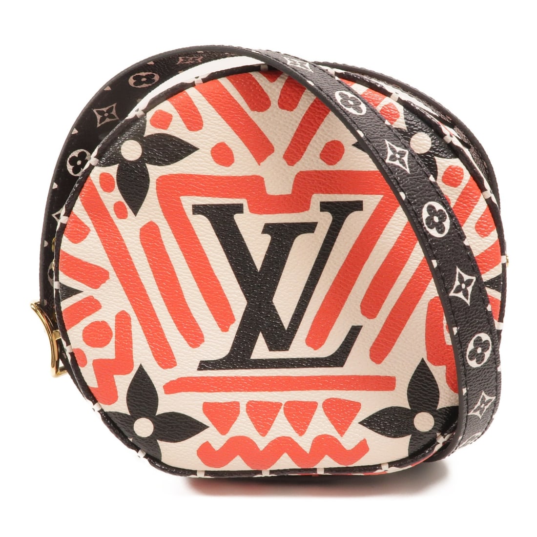 Louis Vuitton Boite Chapeau Soupe Shoulder Bag M45364 Monogram Giant Crafty: Louis Vuitton Boite Chapeau Soupe Shoulder Bag M45364 Monogram Giant Crafty A Louis Vuitton Boite Chapoe Soupe shoulder bag in Monogram Giant Crafty style, presented in red and white. It is made from 