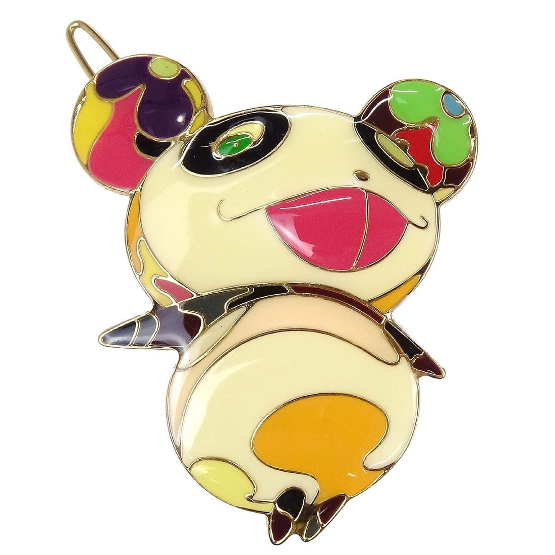 Louis Vuitton Panda Gold Plated Hair Barrette (1 of 4)