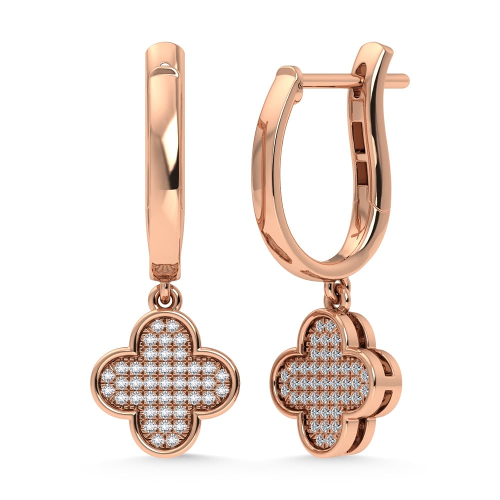 14K Rose Gold Diamond 1/6.Ct. Tw. Fashion Earrings: 14K Rose Gold Diamond 1/6.Ct. Tw. Fashion Earrings 14k Rose Gold Stone Color: G-h Stone Clarity: Si3 This item may take 2-5 weeks for shipping. PLEASE NOTE: Framed, Large, or heavy items do not have s