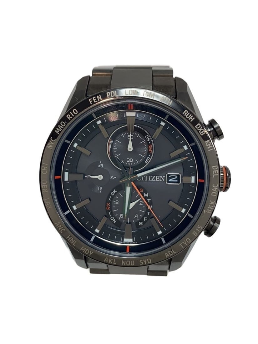Citizen Attesa H800-T025871 Black Quartz Wristwatch: Citizen Attesa H800-T025871 Black Quartz Wristwatch This CITIZEN ATTESA Quartz H800-T025871 men's wristwatch features a black case and dial with a quartz movement. The watch shows slight signs of use,