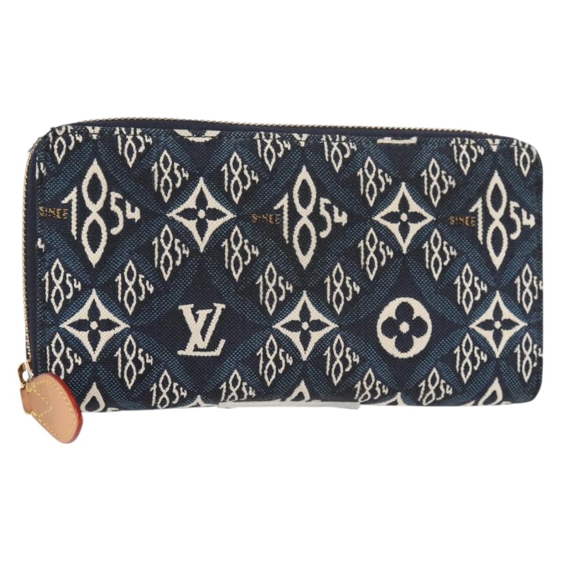 Louis Vuitton M80212 Jaguar Zippy Wallet Blue Monogram Canvas: Louis Vuitton M80212 Jaguar Zippy Wallet Blue Monogram Canvas Louis Vuitton Monogram Jaguar Zippy Wallet in blue Monogram Canvas. This wallet is made in France and comes with a dust bag and item box. 