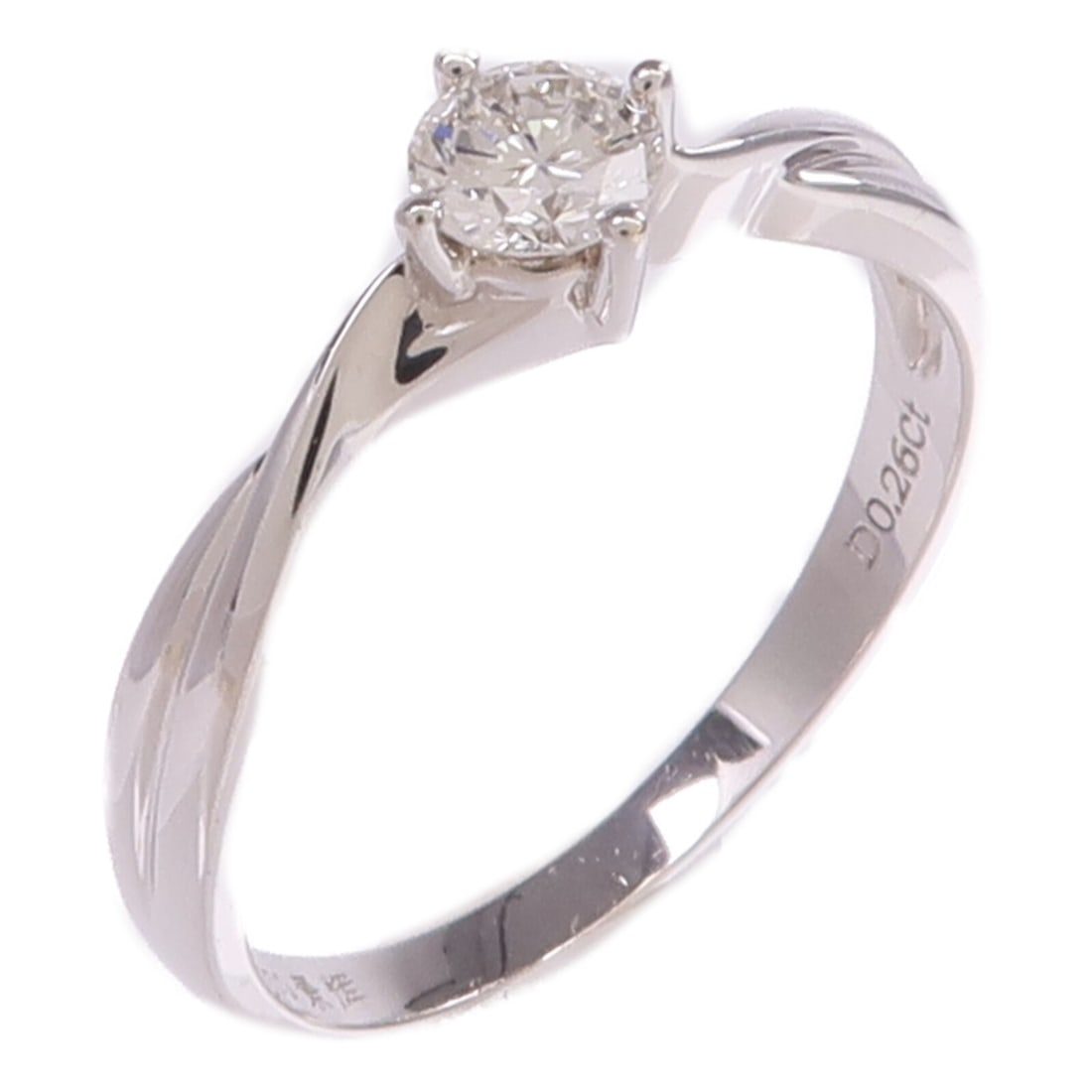 18K White Gold Diamond Ring Brand Jewelry Size 5.75: 18K White Gold Diamond Ring Brand Jewelry Size 5.75 Diamond ring in 18K white gold with a clear finish and diamond accent. Designed for women, this ring is a regular size US 5.75 and features a motif 