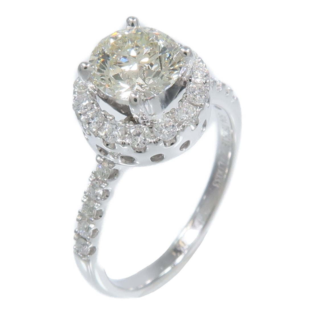 18K White Gold Diamond Ring 1.33ct Size 5.75 with Certificate (1 of 9)