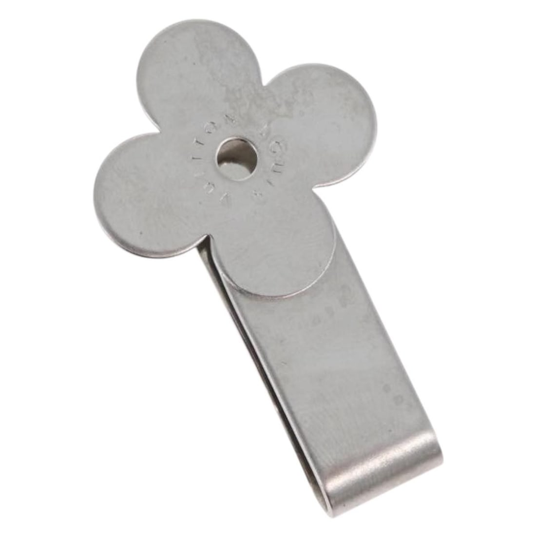 Louis Vuitton M64691 Silver Metal Money Clip LV Auth: Louis Vuitton M64691 Silver Metal Money Clip LV Auth Louis Vuitton money clip in silver metal. The item measures approximately W3 cm x H5 cm (W1.2 x H2.0 inches) and is described as being in AB Very G