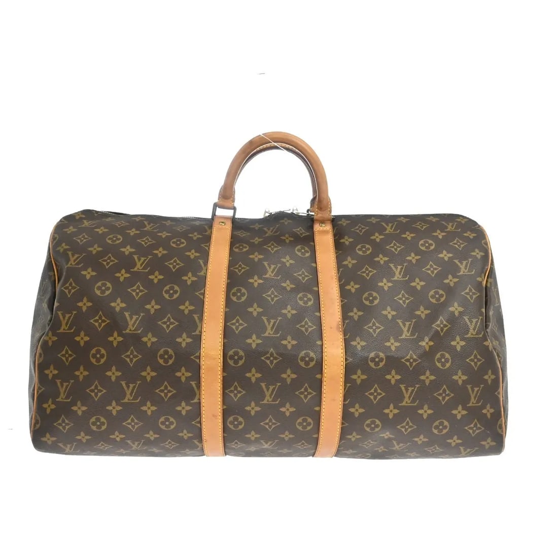 Louis Vuitton Keepall Brown Monogram Canvas Travel Bag: Louis Vuitton Keepall Brown Monogram Canvas Travel Bag Louis Vuitton Keepall in brown monogram canvas. This unisex travel bag is made in France and remains in good condition with visible wear from use