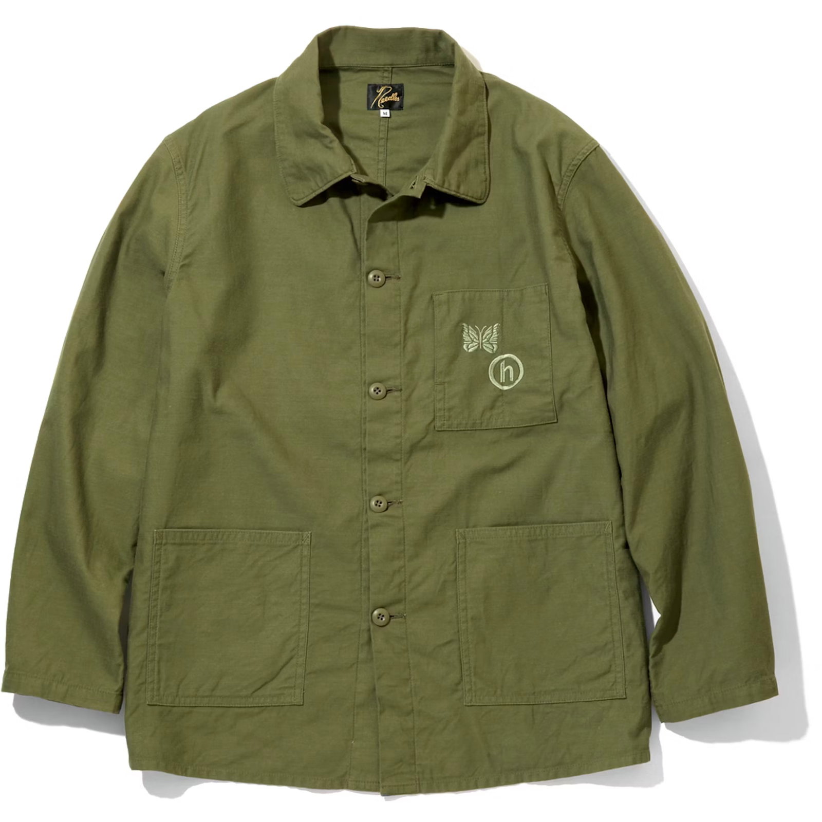 Needles Hidden olive coverall jacket medium (1 of 1)