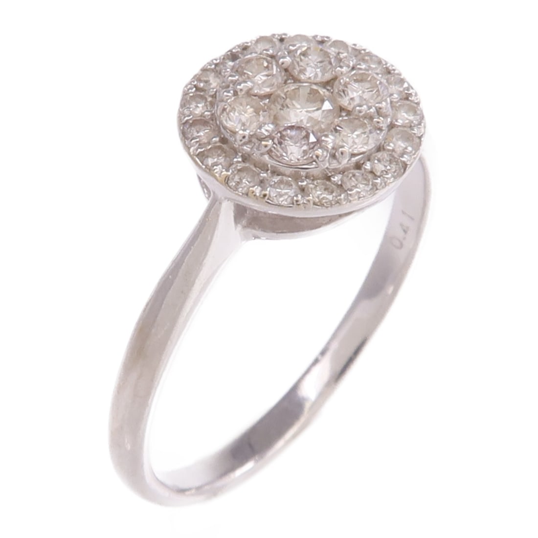 18K White Gold Diamond Ring Size 6.25 for Women (1 of 11)