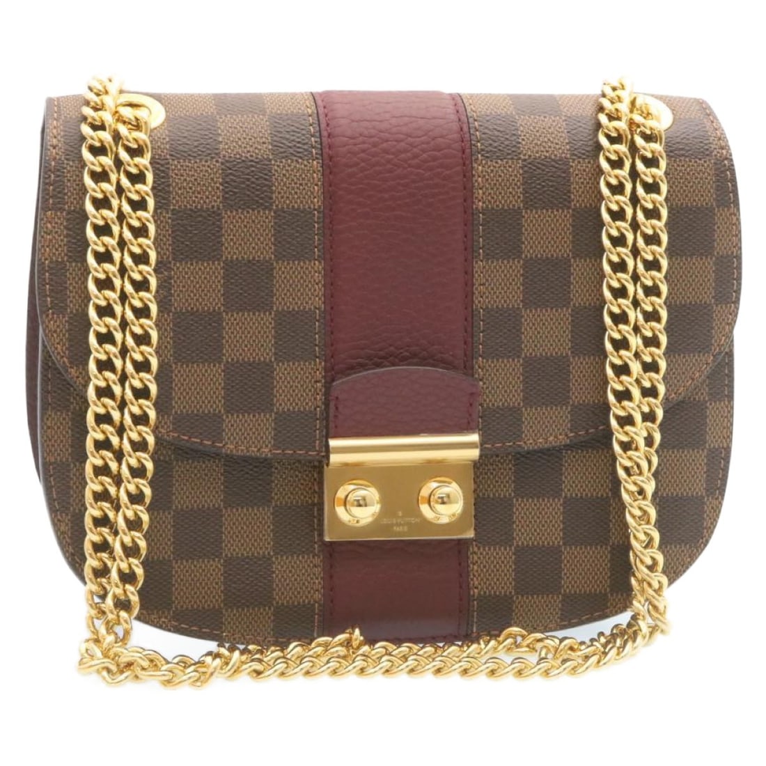 Louis Vuitton N64420 Wight Shoulder Bag Damier Ebene Canvas: Louis Vuitton N64420 Wight Shoulder Bag Damier Ebene Canvas This Louis Vuitton Damier Ebene shoulder bag is crafted from Damier Ebene canvas and presented in a classic Damier Ebene colorway. It comes 