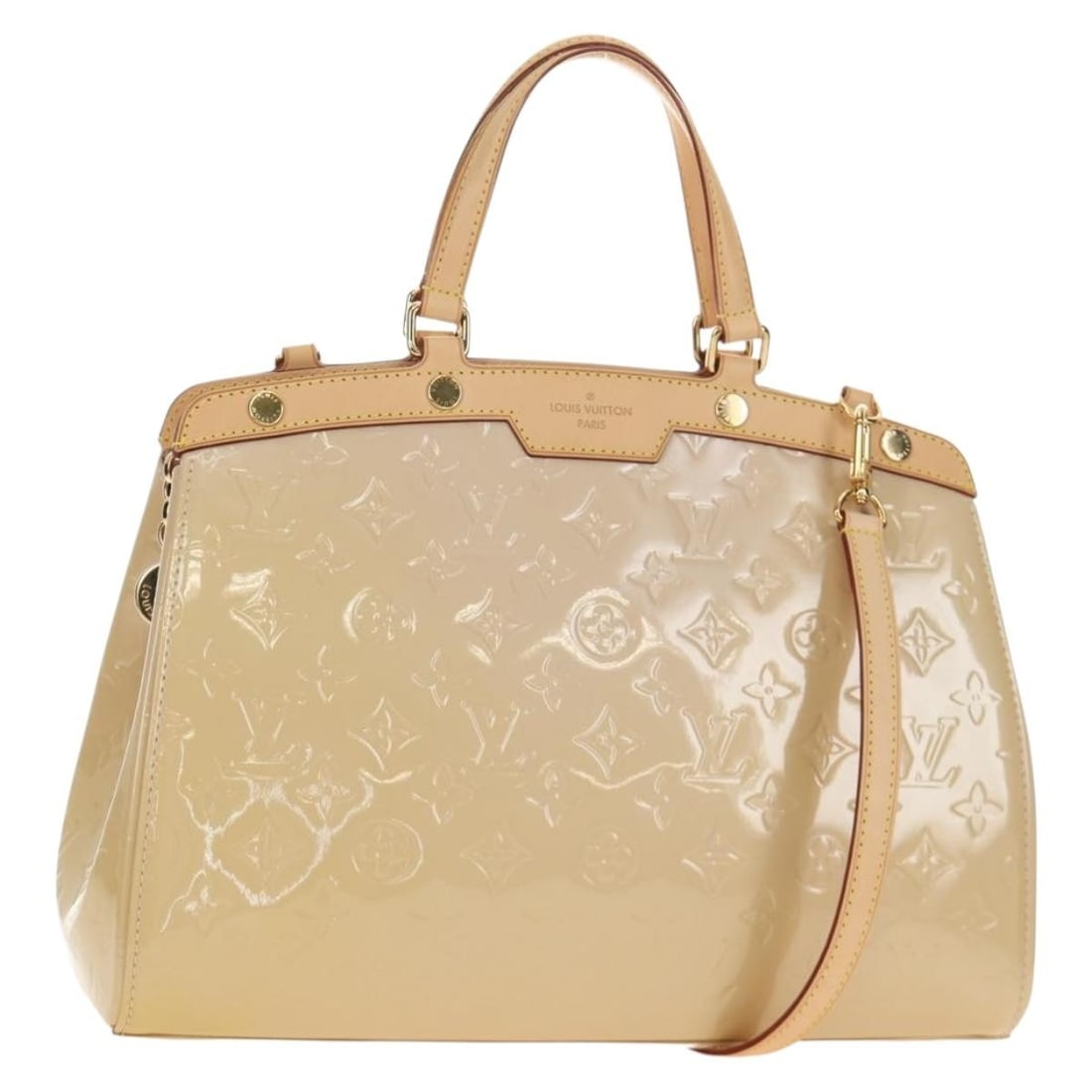 Louis Vuitton M91621 Blair MM Vernis 2 Way Handbag Rose Flow Lantern (1 of 18)