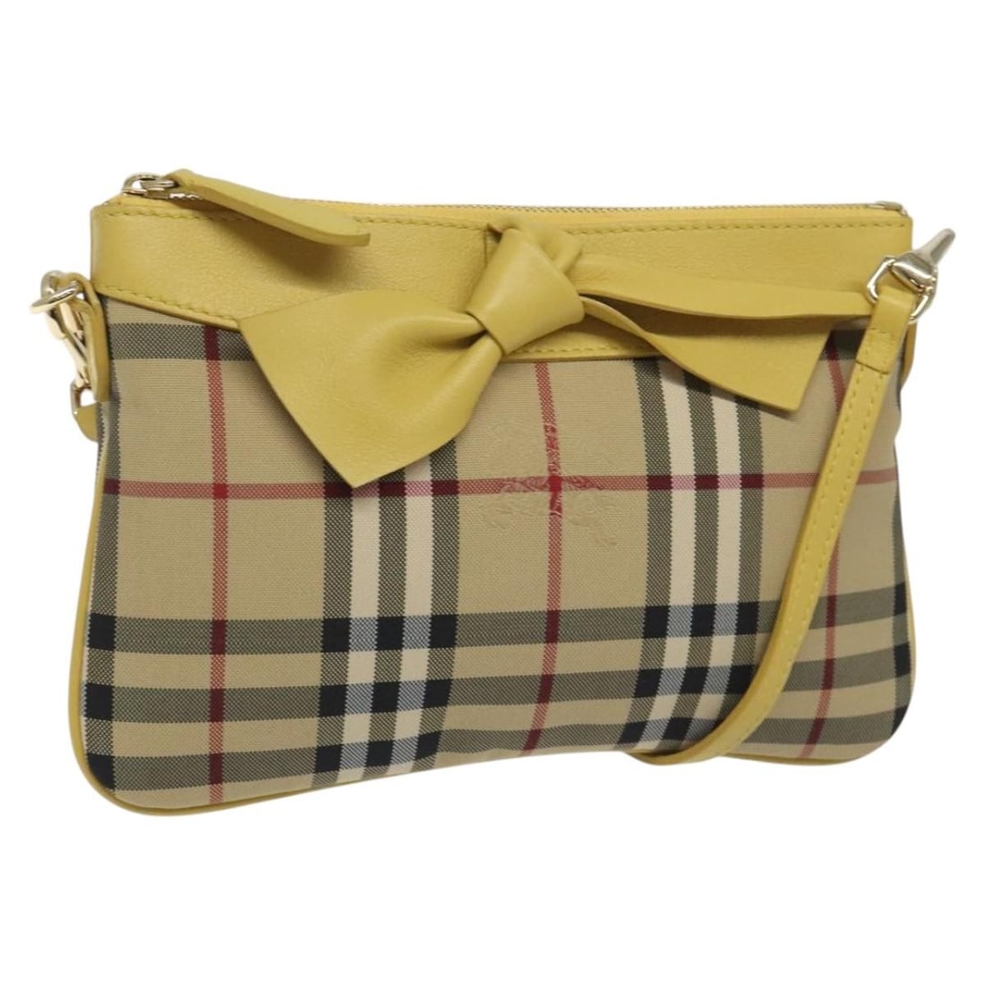 Burberry Nova Check Canvas Shoulder Bag Beige Gold Tone: Burberry Nova Check Canvas Shoulder Bag Beige Gold Tone Burberry Nova Check shoulder bag in beige/gold canvas, made in Italy. It comes with a shoulder strap and has a shoulder drop of approximately 50