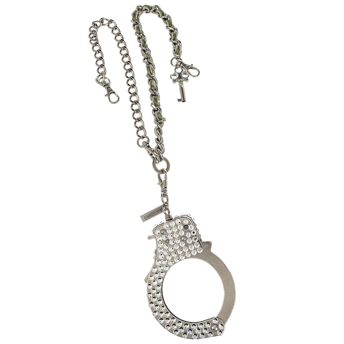 ANTEPRIMA Wrist Cuffs Bag Charm Silver Rhinestone Japan (1 of 4)