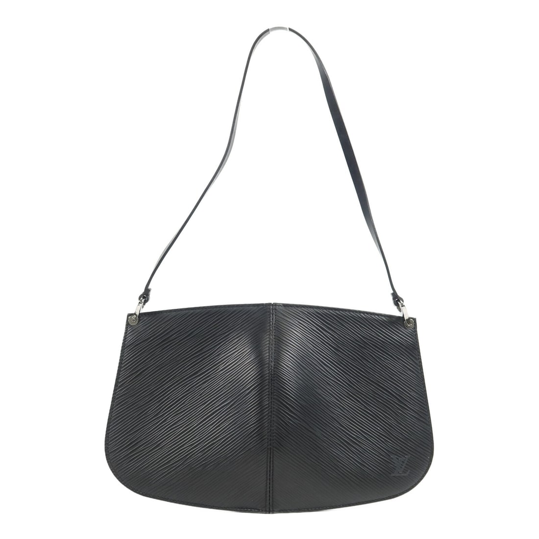 Louis Vuitton M52622 Pochette Demi Lune Epi Calfskin Shoulder Bag Black (1 of 13)