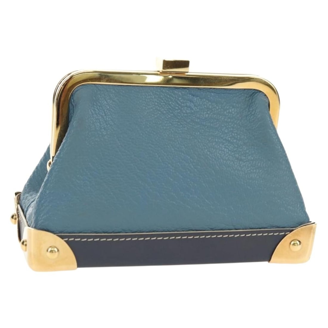 Louis Vuitton M91833 Suhari blue leather coin purse: Louis Vuitton M91833 Suhari blue leather coin purse This Louis Vuitton Suhari Porte Monnaie Viennois coin purse is crafted in blue leather and made in France. It features a compact design with the sta