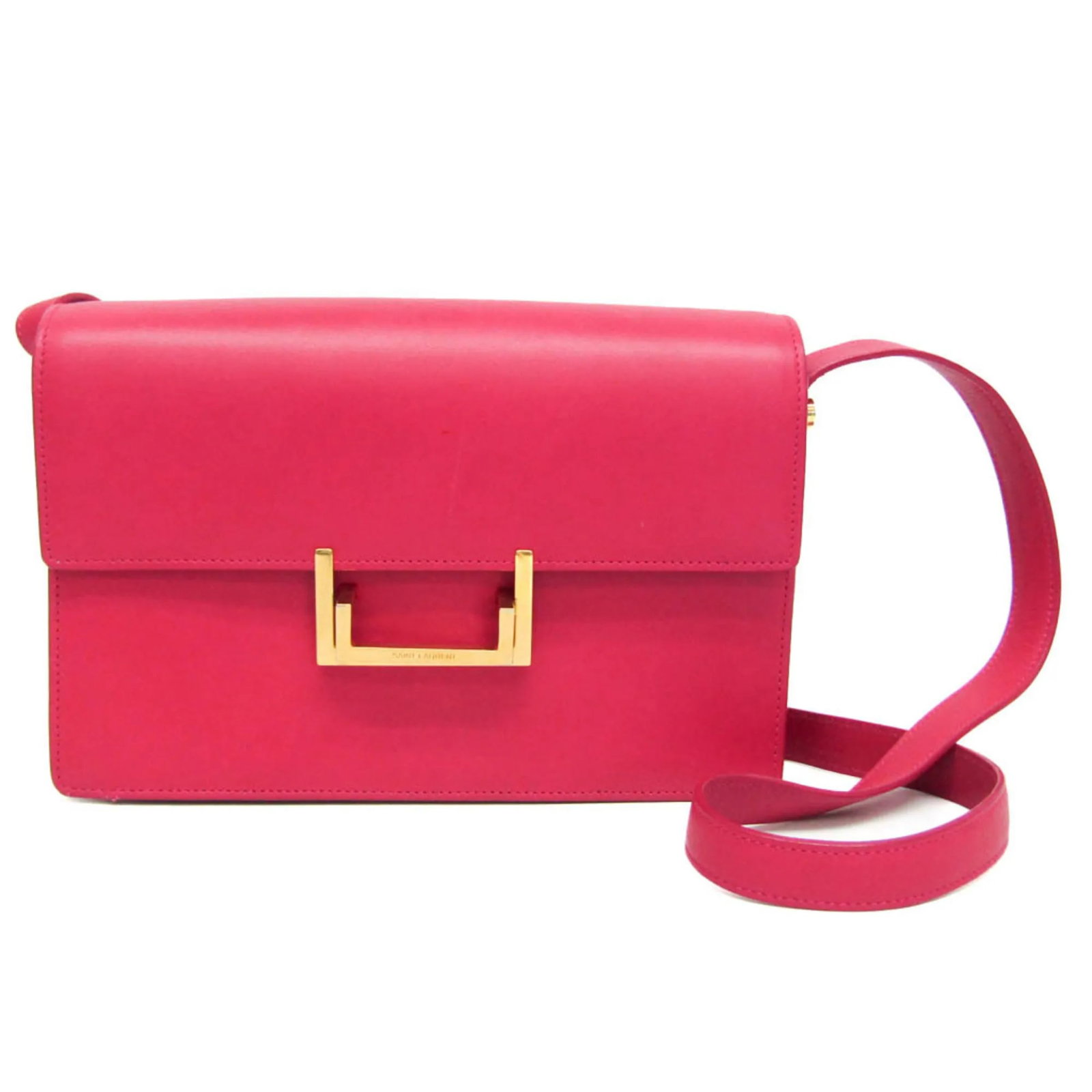 Pink Leather Shoulder Bag Saint Laurent Vintage 24cm x 16cm x 5cm: Pink Leather Shoulder Bag Saint Laurent Vintage 24cm x 16cm x 5cm This Saint Laurent vintage shoulder bag is crafted from pink leather and features a classic silhouette. Designed for women, it offers 