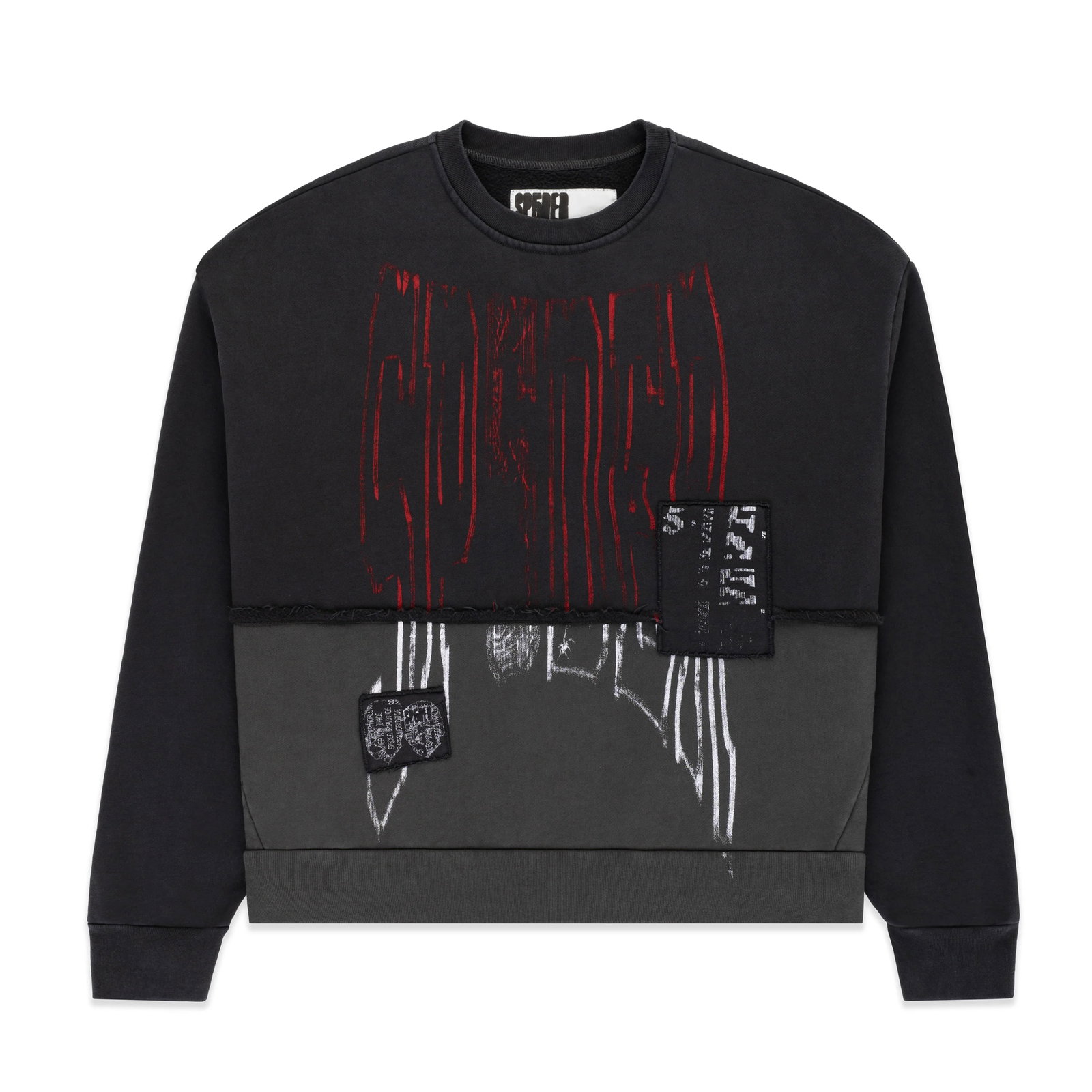 Sp5der collegiate black crewneck sweatshirt XL (1 of 2)