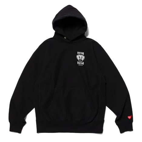 Victor Victor x Human Made Large Black Pullover Hoodie (1 of 2)