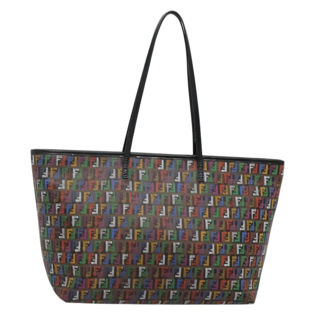 Fendi Zucchino Canvas Multicolor Tote Bag with Dust Bag: Fendi Zucchino Canvas Multicolor Tote Bag with Dust Bag Fendi Zucchino Canvas Tote Bag in multicolor and gold, made in Italy. This tote bag comes with a dust bag and features a Zucchino canvas exterio
