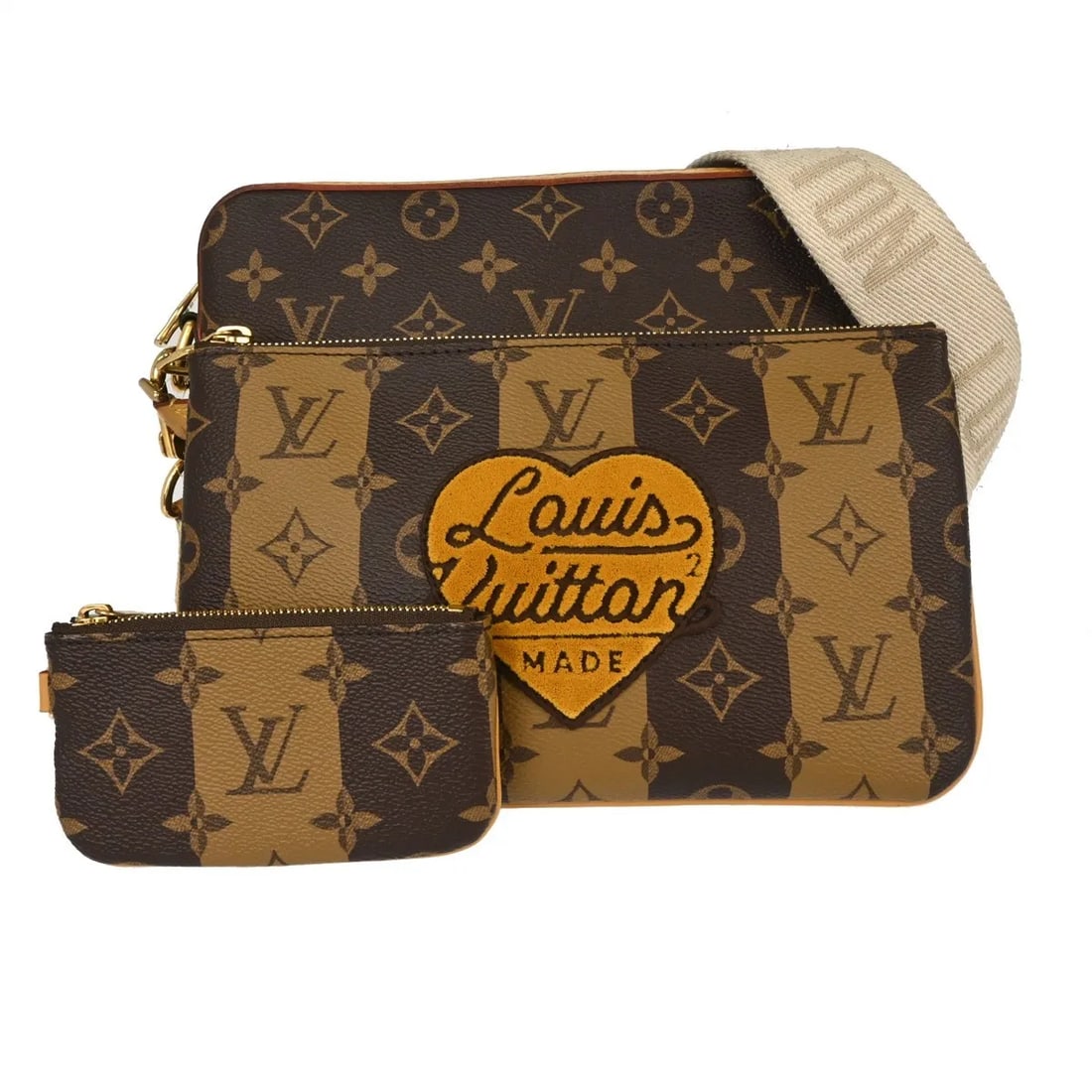 Louis Vuitton Nigo Trio Messenger Bag Monogram Canvas Brown (1 of 12)