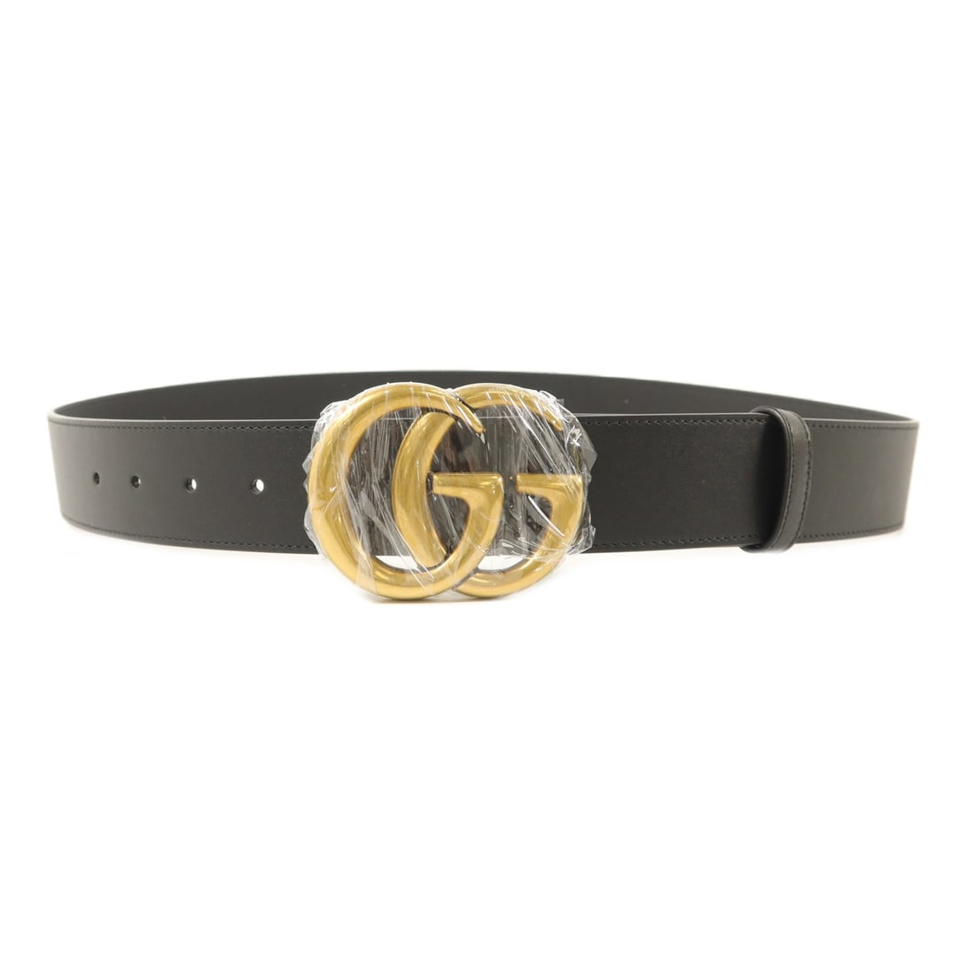 GUCCI 397660 GG Belt Black Calfskin Leather: GUCCI 397660 GG Belt Black Calfskin Leather A black GUCCI GG belt made from calfskin (cowhide), identified by model number 397660. It features a band width of 4 cm and a total length of 116 cm, with a