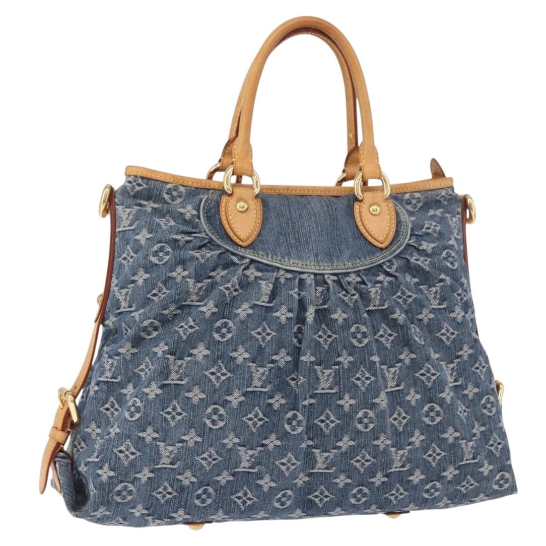 Louis Vuitton M95350 Neo Cabby GM Blue Monogram Denim Shoulder Bag (1 of 18)
