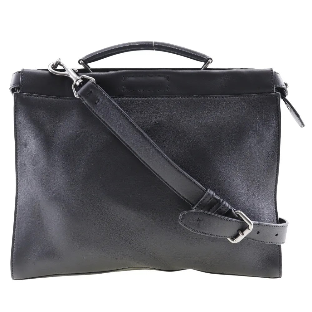 Fendi Peekaboo Iconic Fit Black Leather Men's Bag (1 of 10)