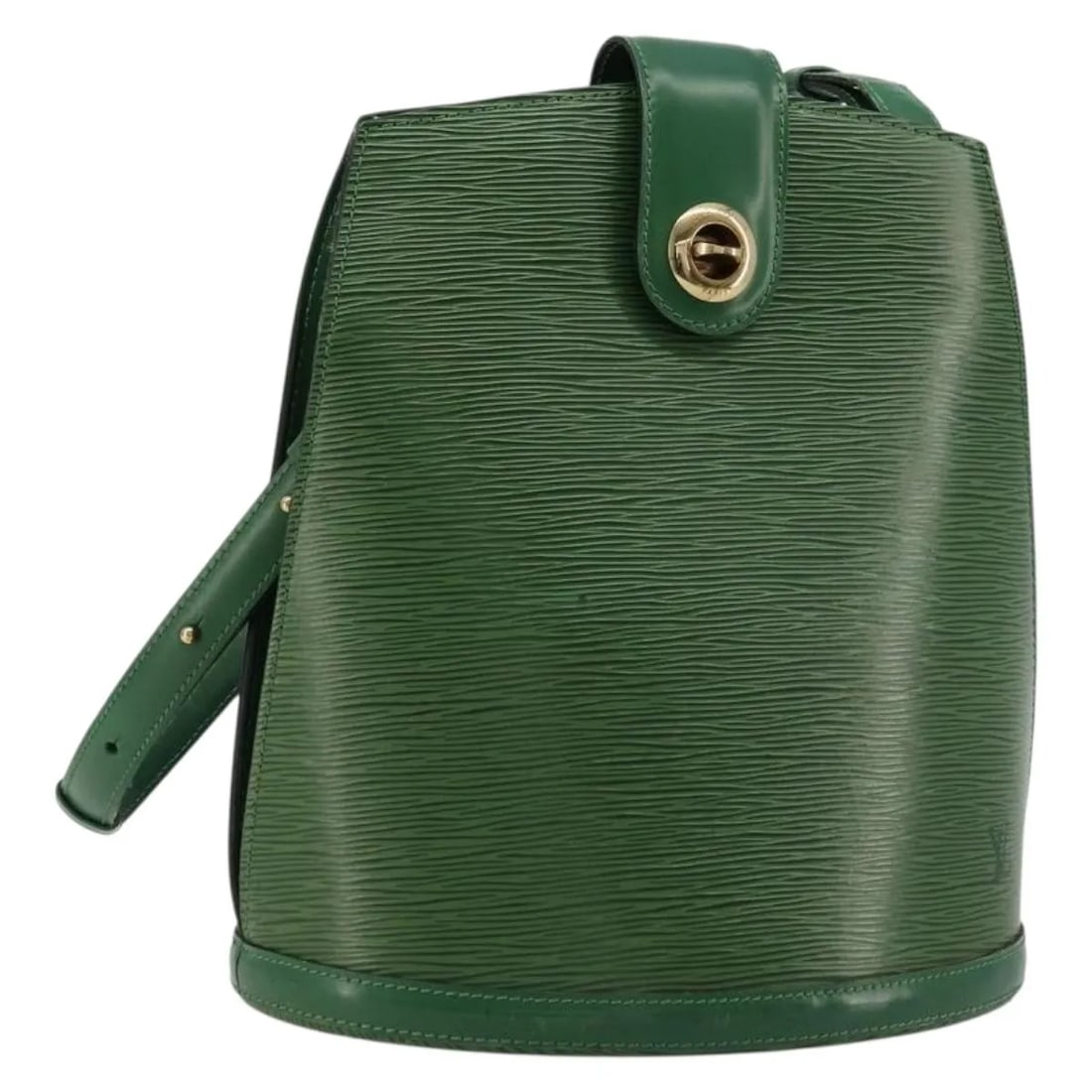 Green Leather Shoulder Bag Louis Vuitton Cluny: Green Leather Shoulder Bag Louis Vuitton Cluny This Louis Vuitton Cluny Shoulder Bag is crafted from green Epi leather and features a structured silhouette. Designed for women, it offers a spacious in