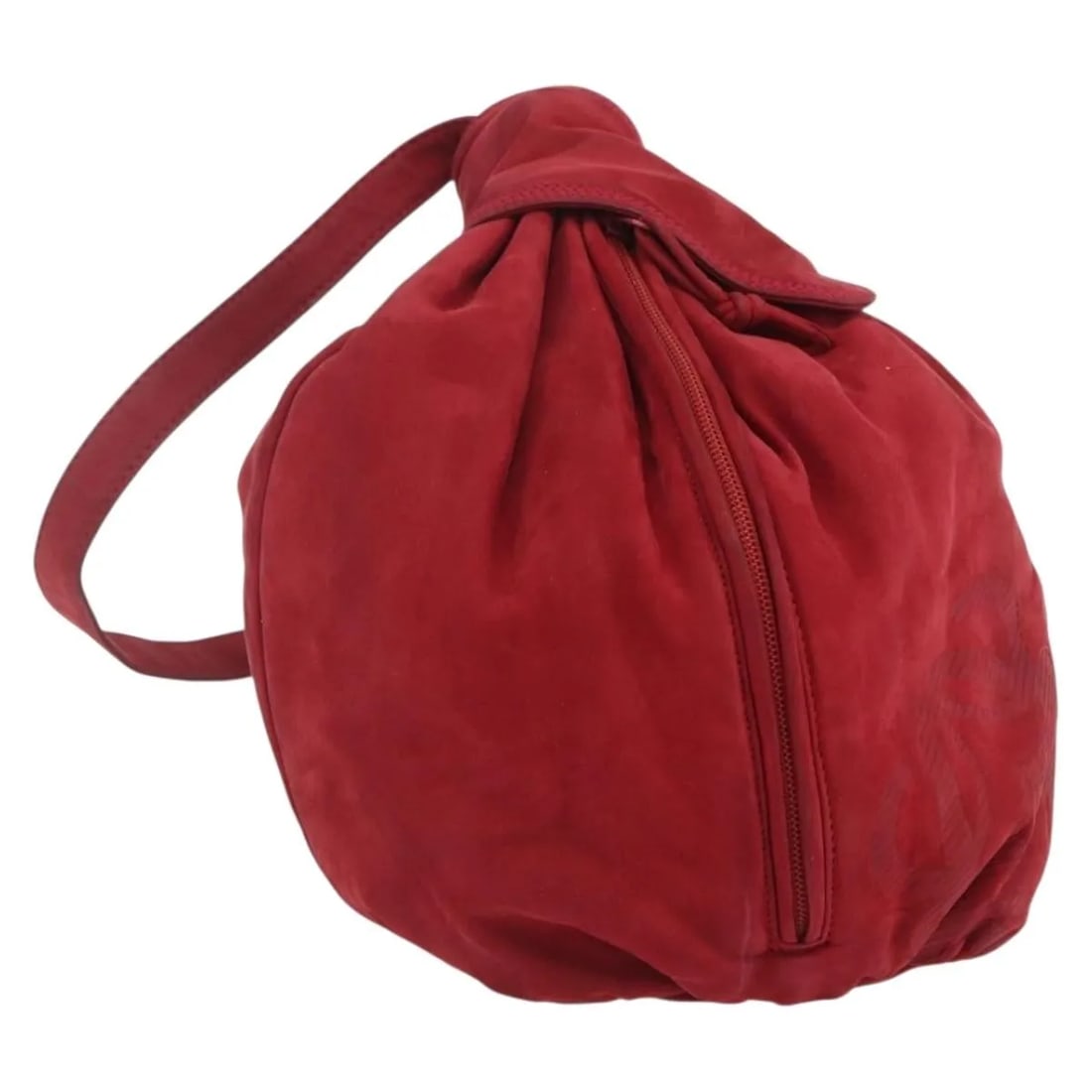 Loewe Anagram red suede shoulder bag: Loewe Anagram red suede shoulder bag This Loewe Anagram Shoulder Bag is crafted from red suede and designed for women. The bag features a spacious interior and is made in Italy. As a pre-owned item, i