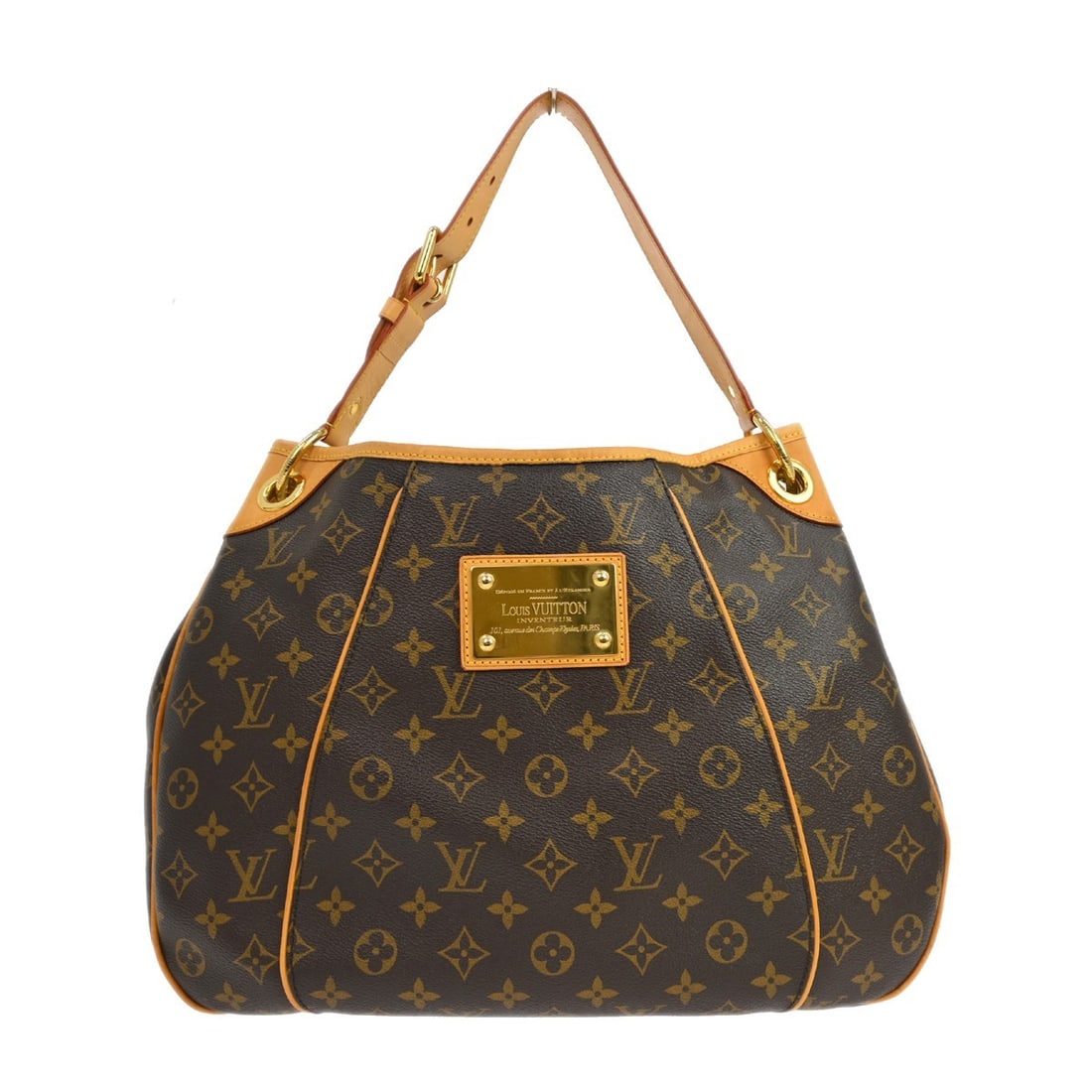 Louis Vuitton Galliera PM Monogram Canvas Shoulder Bag M56382: Louis Vuitton Galliera PM Monogram Canvas Shoulder Bag M56382 Vintage Louis Vuitton Galliera PM shoulder bag in Monogram canvas with leather trim and a beige shoulder strap. This women's bag features 