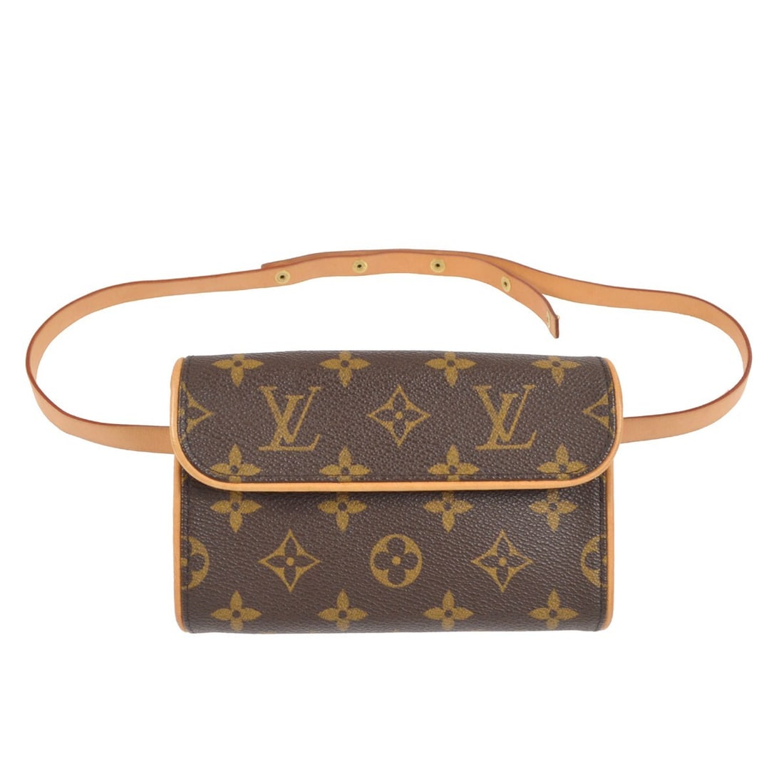Louis Vuitton Pochette Florentine XS Monogram Belt Bag M51855: Louis Vuitton Pochette Florentine XS Monogram Belt Bag M51855 Louis Vuitton Pochette Florentine bum bag in brown Monogram canvas with leather trim and an adjustable leather belt. This women's small ba