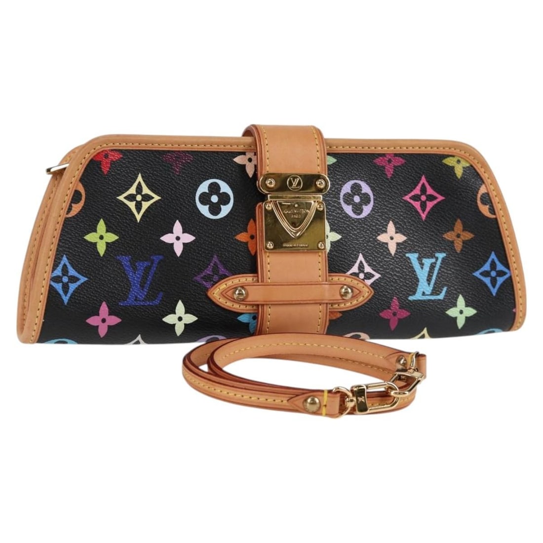 Louis Vuitton Shirley M40050 Black Monogram Multicolor Shoulder Bag (1 of 18)