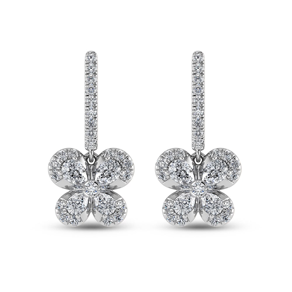 14K White Gold Diamond 1 5/8 Ct.Tw. Fashion Earrings: 14K White Gold Diamond 1 5/8 Ct.Tw. Fashion Earrings 14k White Gold Stone Color: G-h Stone Clarity: Si1 This item may take 2-5 weeks for shipping. PLEASE NOTE: Framed, Large, or heavy items do not hav