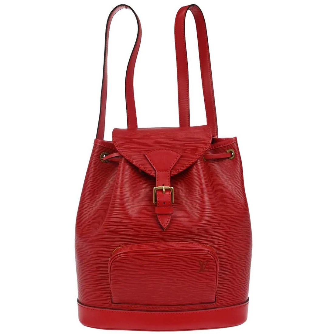Louis Vuitton Montsouris MM Red Epi Leather Monaco Limited Backpack (1 of 11)