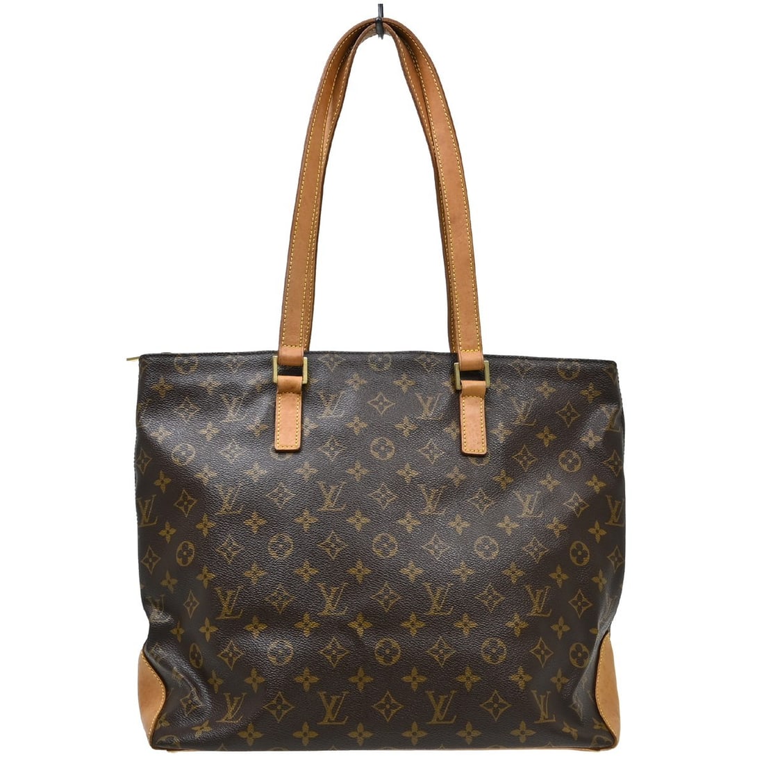 Louis Vuitton Cabas Mezzo Monogram Canvas Large Tote M51151: Louis Vuitton Cabas Mezzo Monogram Canvas Large Tote M51151 Vintage Louis Vuitton Cabas Mezzo hand tote bag in Monogram canvas and leather, made in France. It features a zip closure, double handles, a