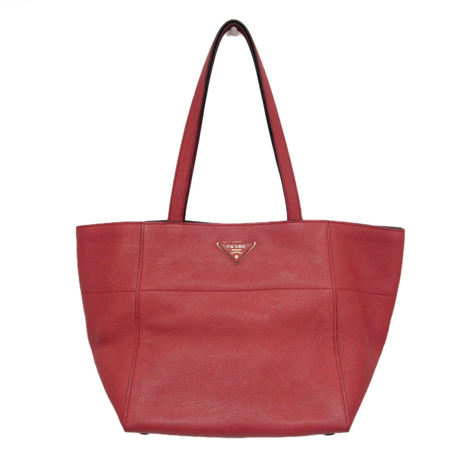 Prada Vintage Tote Red Leather Handbag Made in Italy: Prada Vintage Tote Red Leather Handbag Made in Italy Vintage Prada tote bag for women in red leather. Made in Italy, this model measures 26 cm x 25 cm x 22.5 cm and is described as being in good condi