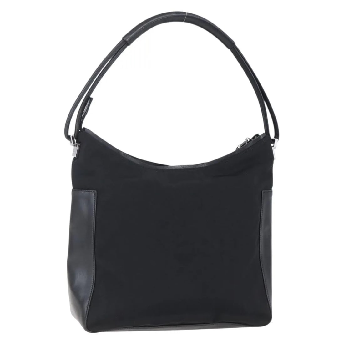 Gucci Vintage black canvas hobo bag 25cm x 23cm x 9cm: Gucci Vintage black canvas hobo bag 25cm x 23cm x 9cm Vintage Gucci GG canvas item for women in black. Made in Italy and presented in good vintage condition with honest wear, including surface rubbing