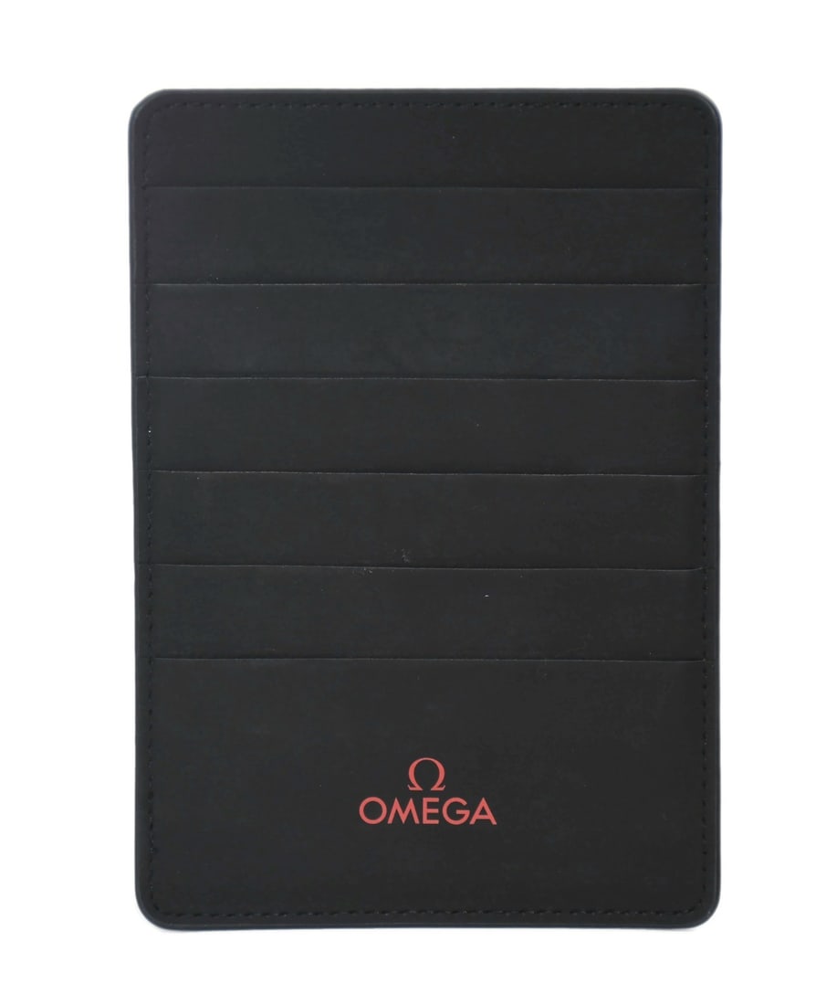 OMEGA Black Card Holder Wallet (1 of 1)
