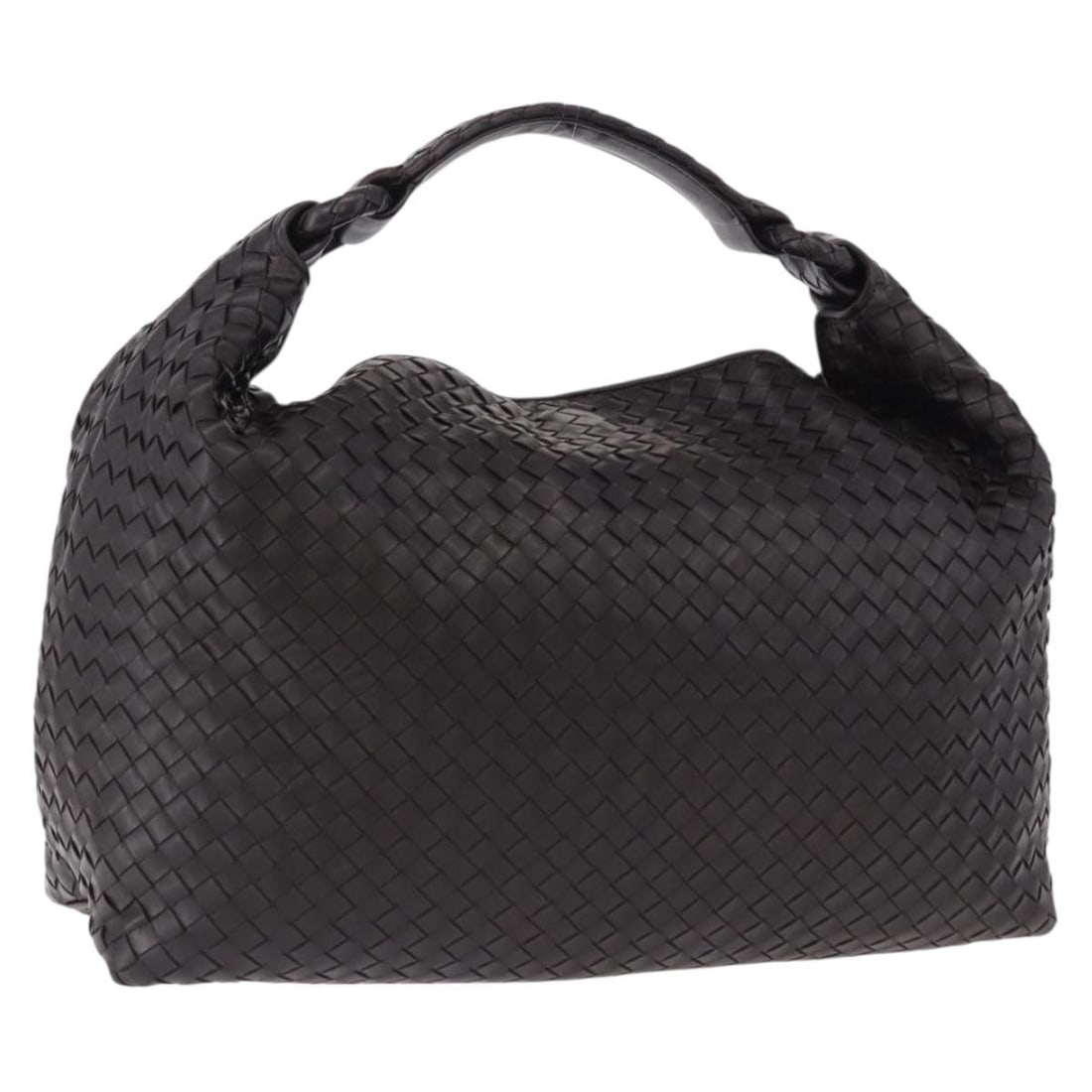 Bottega Veneta 172918 Intrecciato Leather Shoulder Hobo Bag Brown: Bottega Veneta 172918 Intrecciato Leather Shoulder Hobo Bag Brown Bottega Veneta Intrecciato hobo bag in brown leather, styled as a shoulder bag. It comes with a dust bag and was made in Italy. The ba