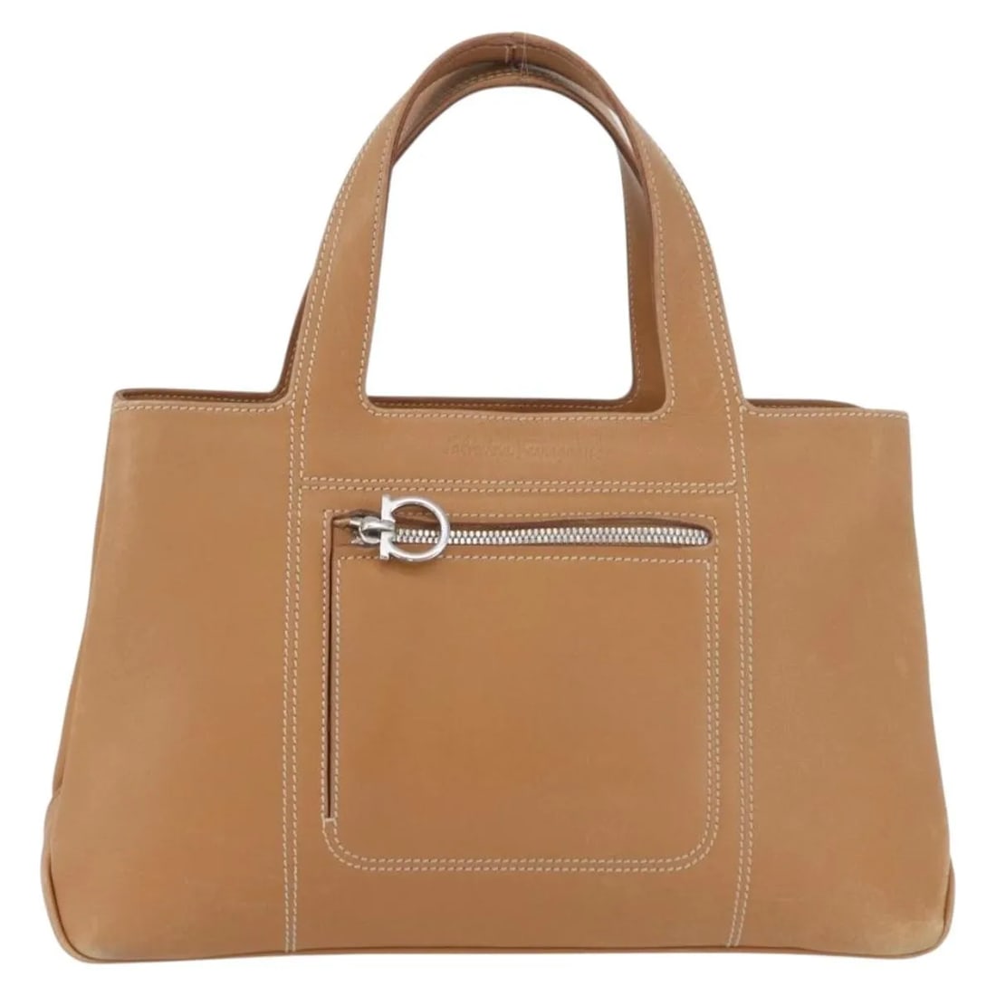 Beige Leather Handbag Salvatore Ferragamo Vintage Italy: Beige Leather Handbag Salvatore Ferragamo Vintage Italy Vintage Salvatore Ferragamo leather bag in beige. This women's piece is made in Italy and shows fair vintage condition with honest wear. Noted w