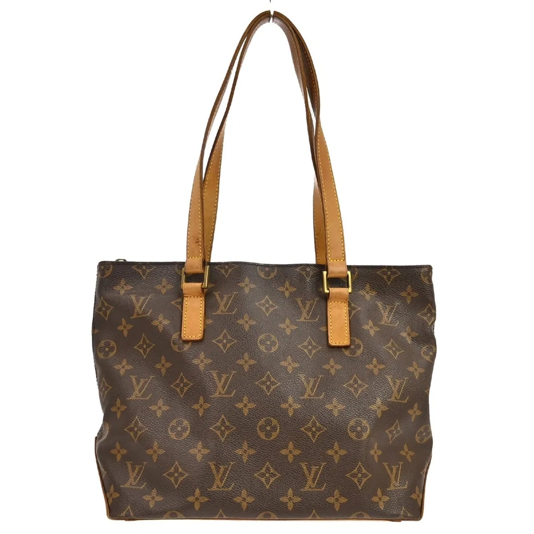 Louis Vuitton Cabas Piano Brown Canvas Handbag: Louis Vuitton Cabas Piano Brown Canvas Handbag Louis Vuitton Cabas Piano Monogram Canvas handbag for women in brown canvas, made in France. The bag is presented in good condition with light exterior w