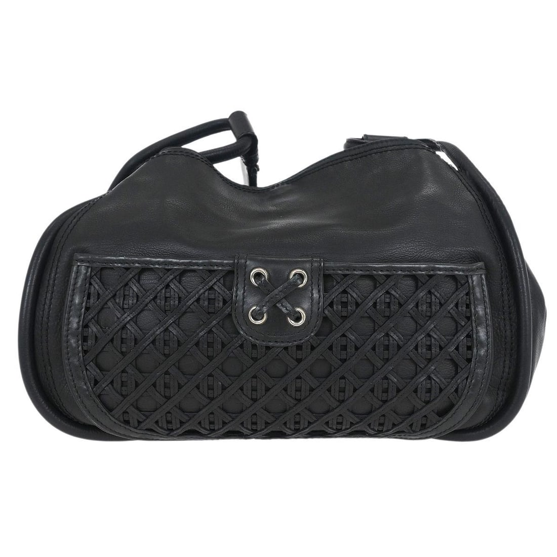 Dior 13-MA-0140 Large Black Leather Shoulder Bag (1 of 10)