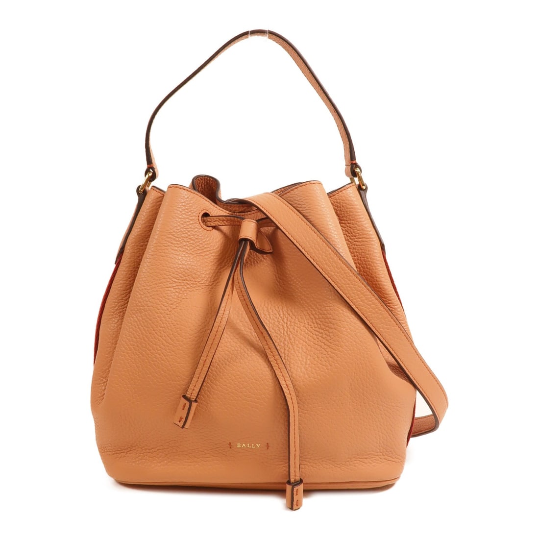BALLY Andy 2way Calfskin Shoulder Bag Orange Pink Rosehaze: BALLY Andy 2way Calfskin Shoulder Bag Orange Pink Rosehaze A BALLY Coach Andy 2way shoulder bag crafted from calfskin leather in orange, pink, and rose haze tones. It features a two-way design, an adj