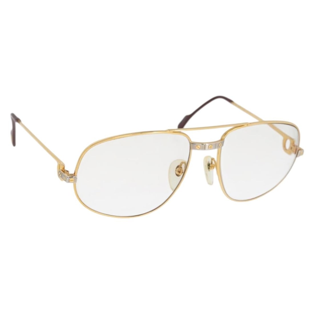 Cartier Metal Eyeglasses Gold Tone Frames France am10921 (1 of 17)