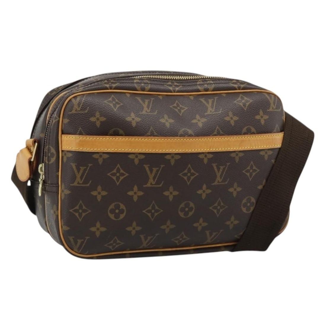 Louis Vuitton M45254 Reporter PM Monogram Canvas Shoulder Bag: Louis Vuitton M45254 Reporter PM Monogram Canvas Shoulder Bag Louis Vuitton Monogram Reporter PM shoulder bag in monogram canvas, made in France. This women's bag shows reasonable wear and tear with r