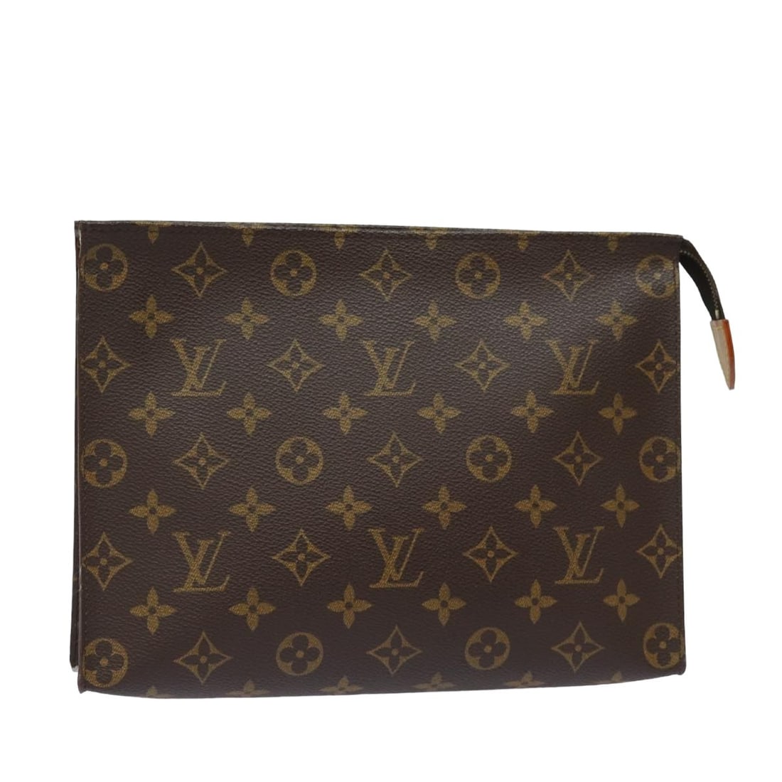 Louis Vuitton M47542 Poche Toilette 26 Monogram Canvas Pouch: Louis Vuitton M47542 Poche Toilette 26 Monogram Canvas Pouch Louis Vuitton Monogram Poche Toilette 26 pouch in Monogram Canvas, made in France. This women's pouch measures approximately 26 cm x 20 cm 