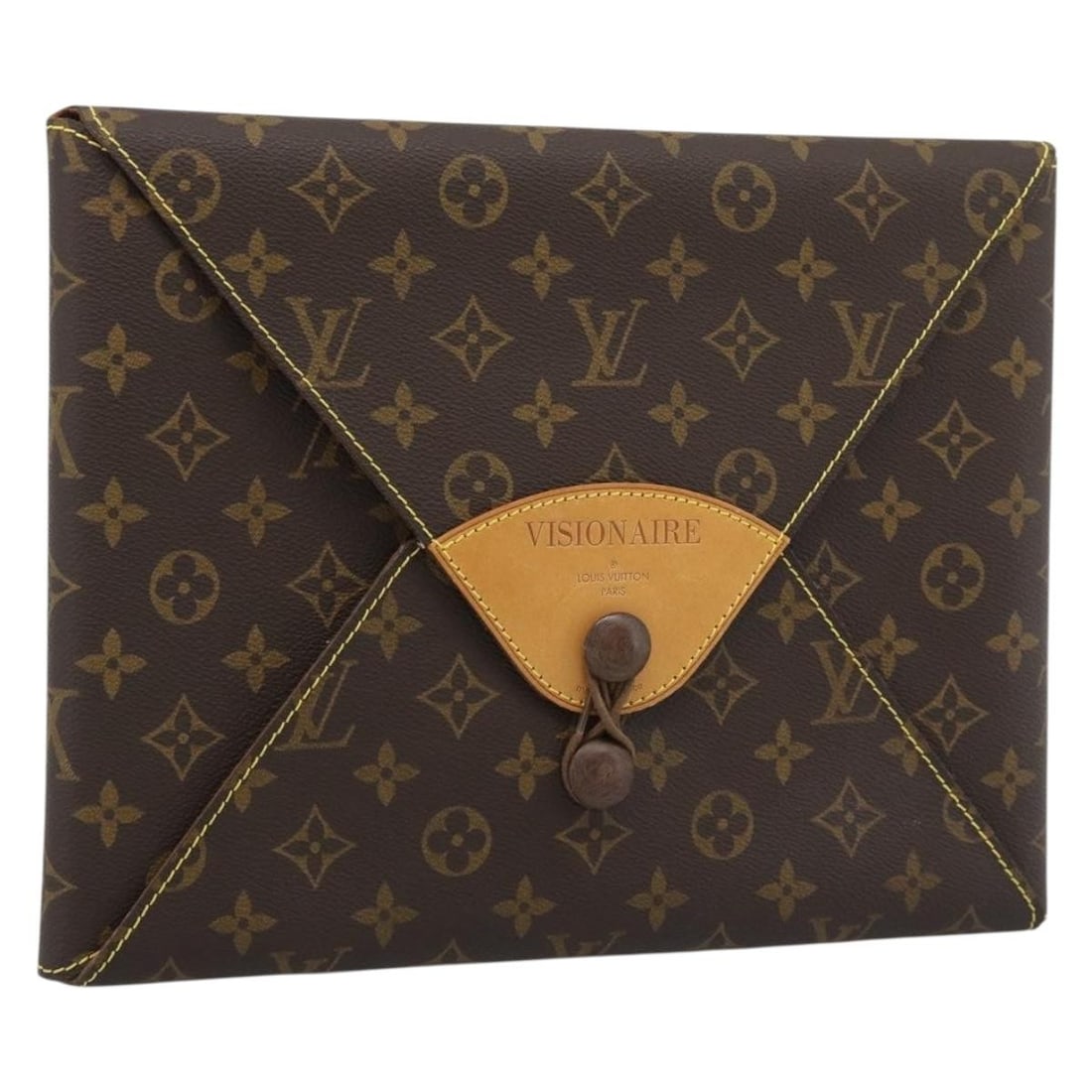 Louis Vuitton M99045 Visionaire Monogram Canvas Briefcase France: Louis Vuitton M99045 Visionaire Monogram Canvas Briefcase France This Louis Vuitton Visionaire briefcase is crafted in Monogram Canvas and made in France. It features the classic Monogram color and me