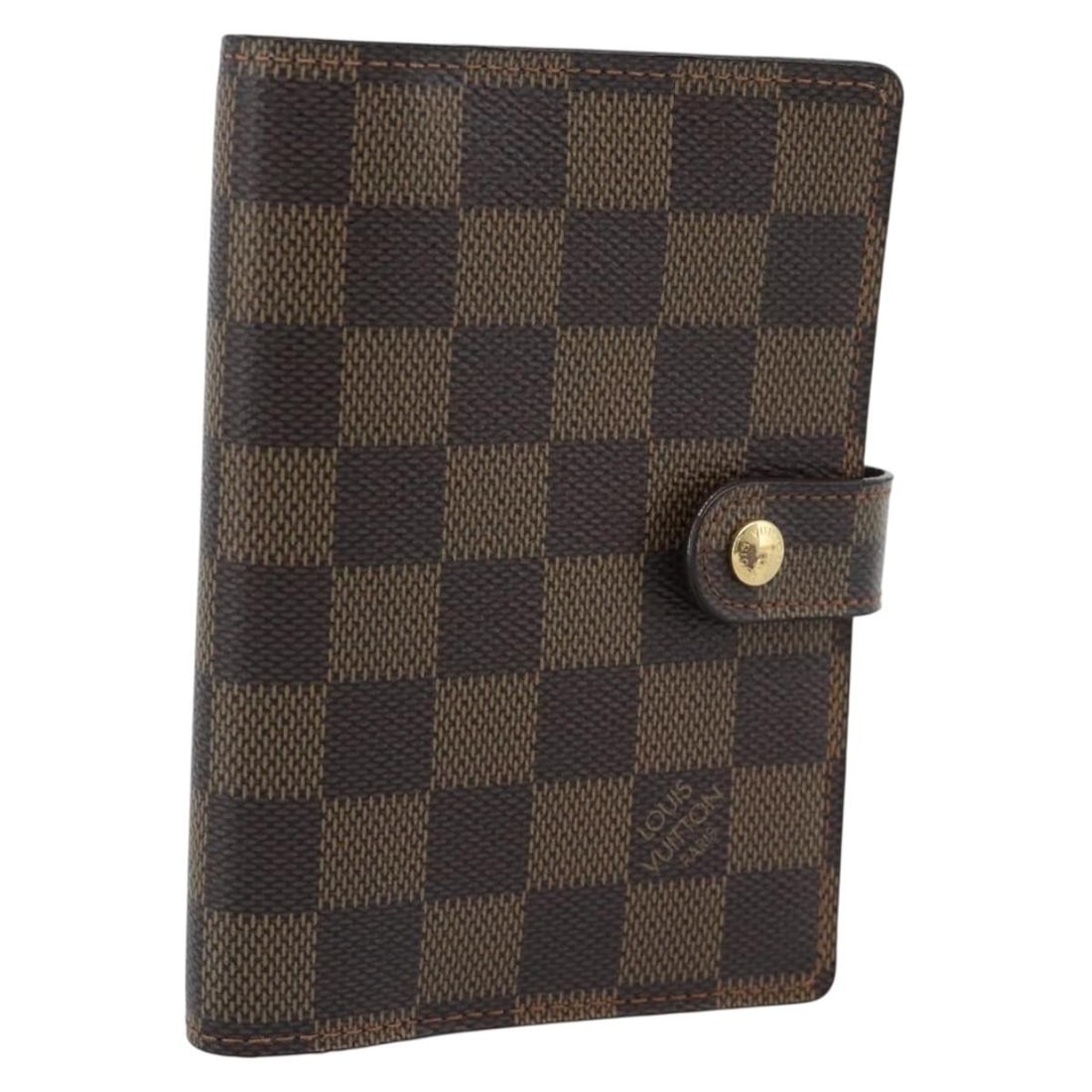 Louis Vuitton R20700 Agenda PM Day Planner Cover Damier Ebene Canvas: Louis Vuitton R20700 Agenda PM Day Planner Cover Damier Ebene Canvas Louis Vuitton Damier Ebene Agenda PM day planner cover in Damier Ebene canvas, made in Spain. It measures approximately W10 cm x H1