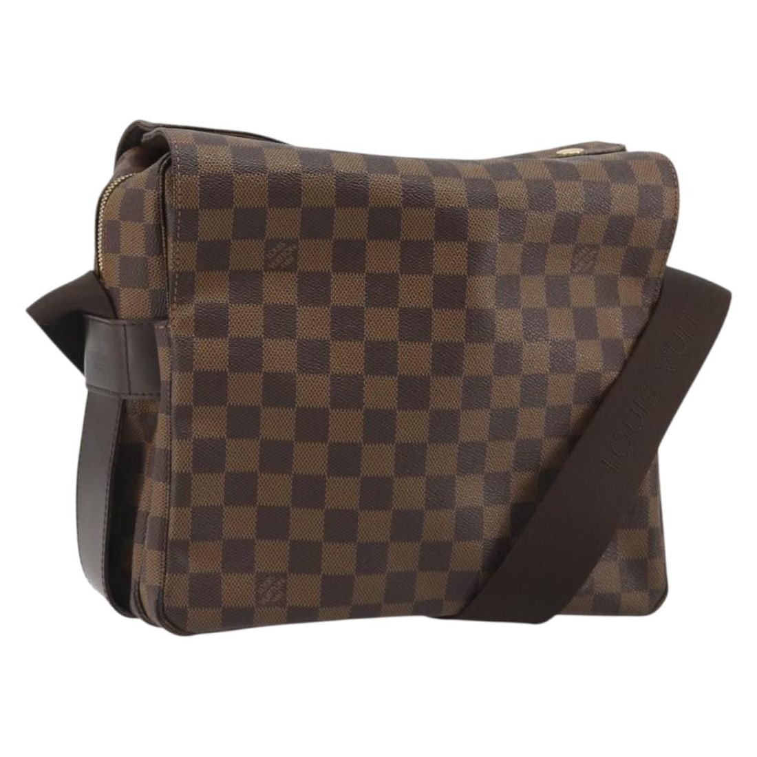 Louis Vuitton Naviglio N45255 Damier Ebene Canvas Shoulder Bag: Louis Vuitton Naviglio N45255 Damier Ebene Canvas Shoulder Bag Louis Vuitton Damier Ebene Naviglio shoulder bag in Damier Ebene canvas. Made in France, this bag features a shoulder strap with an appro