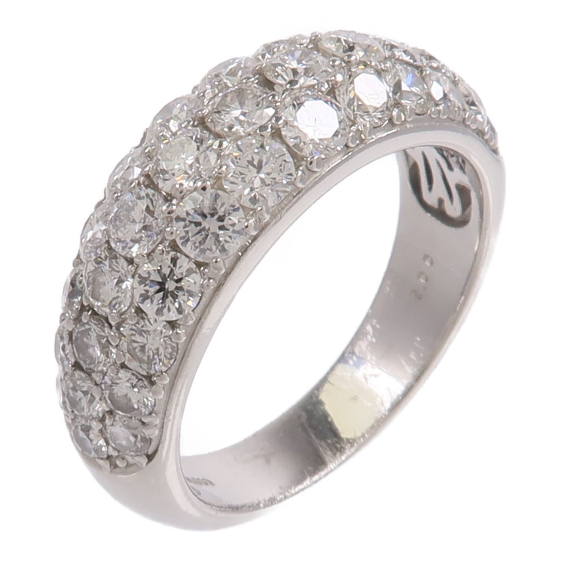 Pt900 Platinum Diamond Ring Size 6 for Women: Pt900 Platinum Diamond Ring Size 6 for Women Diamond ring in Pt900 platinum with a clear finish and diamond main stone. The ring is size US 6, weighs 8.4 g, and is described as in very good condition.