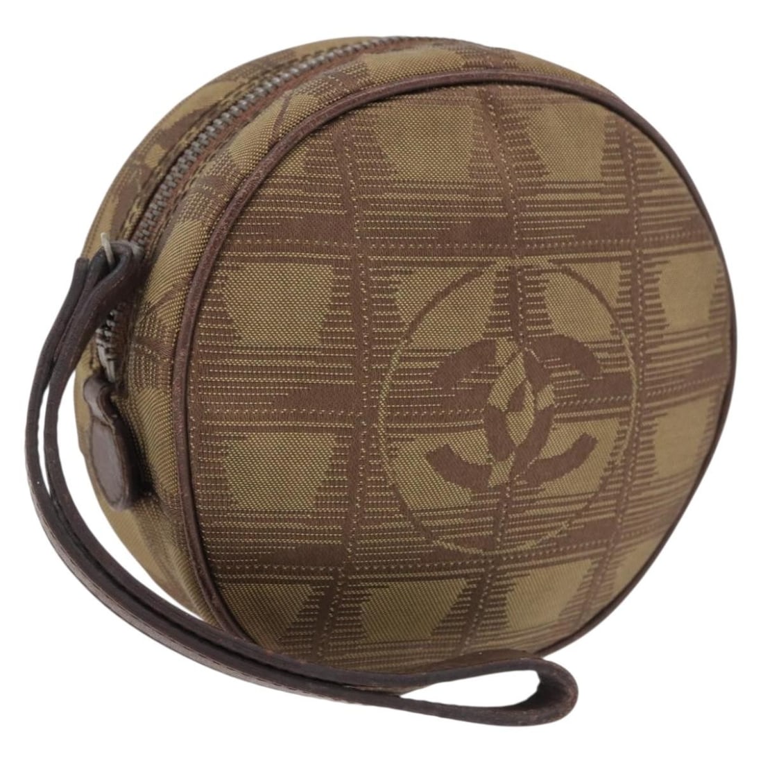 CHANEL Travel Line Nylon Pouch in Khaki Italy (1 of 18)