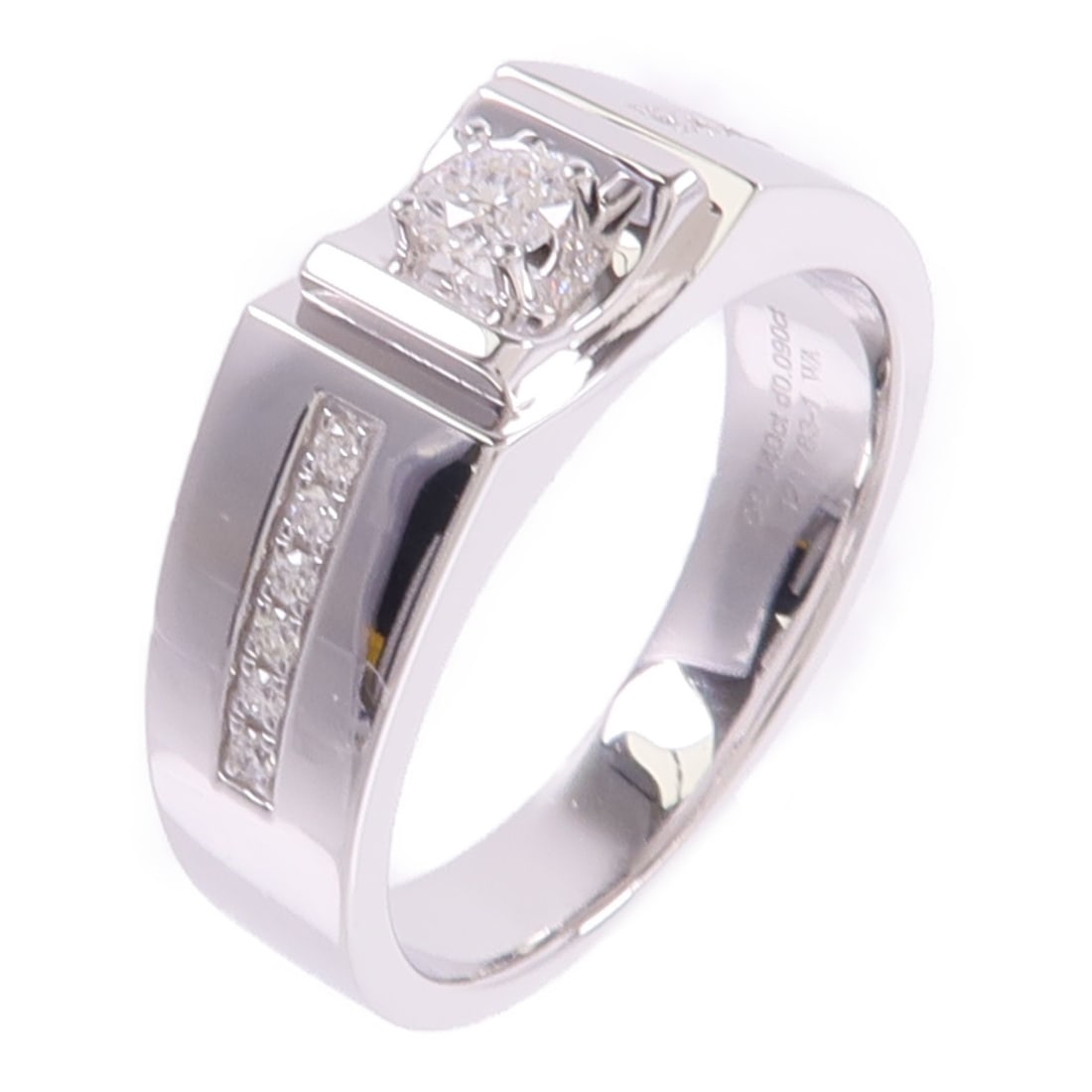 18K White Gold Diamond Ring Size 7.25 0.23ct (1 of 8)